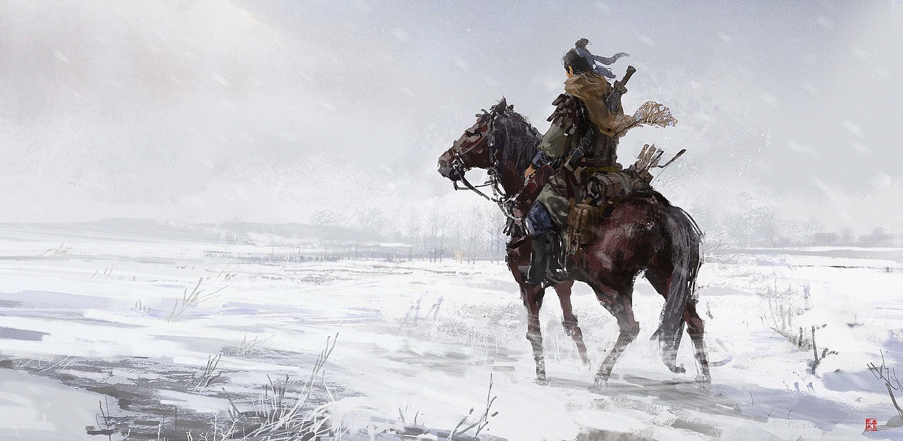 #送别金庸#天涯茫茫西踏雪,浪子策马闯昆仑。