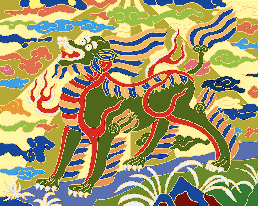 南京云锦毕业设计插画