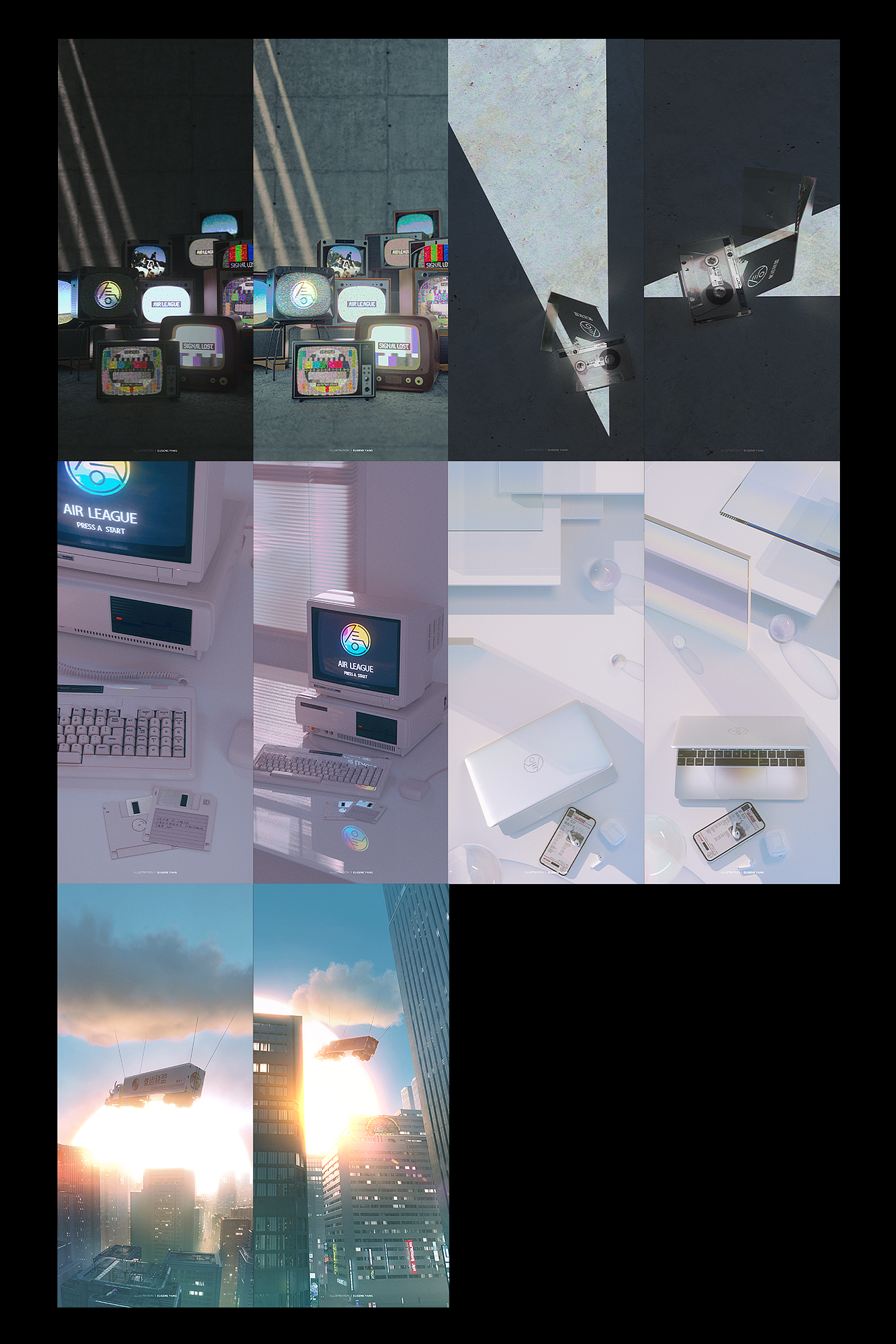 2021年画手总结（图ZMjgyNzQ0NjQ4） - 艺术插画 - 站酷设计师Eugenyang原创素材 - 站酷ZCOOL
