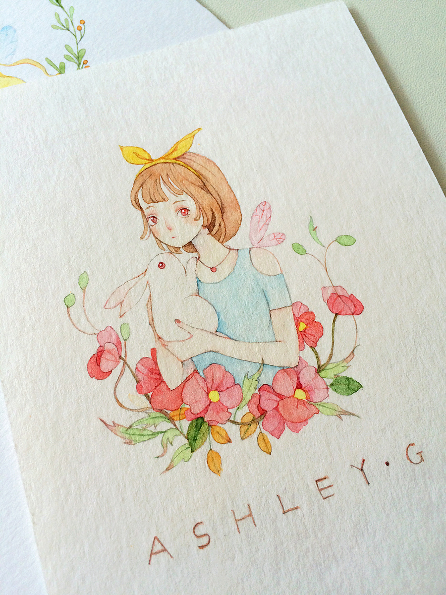 精灵阿诗莉系列部分图|商业插画|插画|那仁 - 原创设计作品 - 站酷