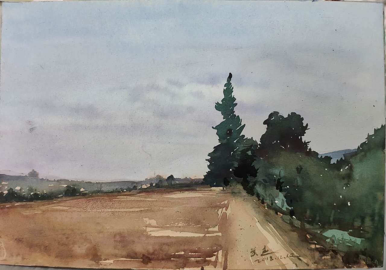 北方的冬天（图ZMTM4NDc1NTY4） - 绘画 - 站酷设计师黄豆他大原创素材 - 站酷ZCOOL