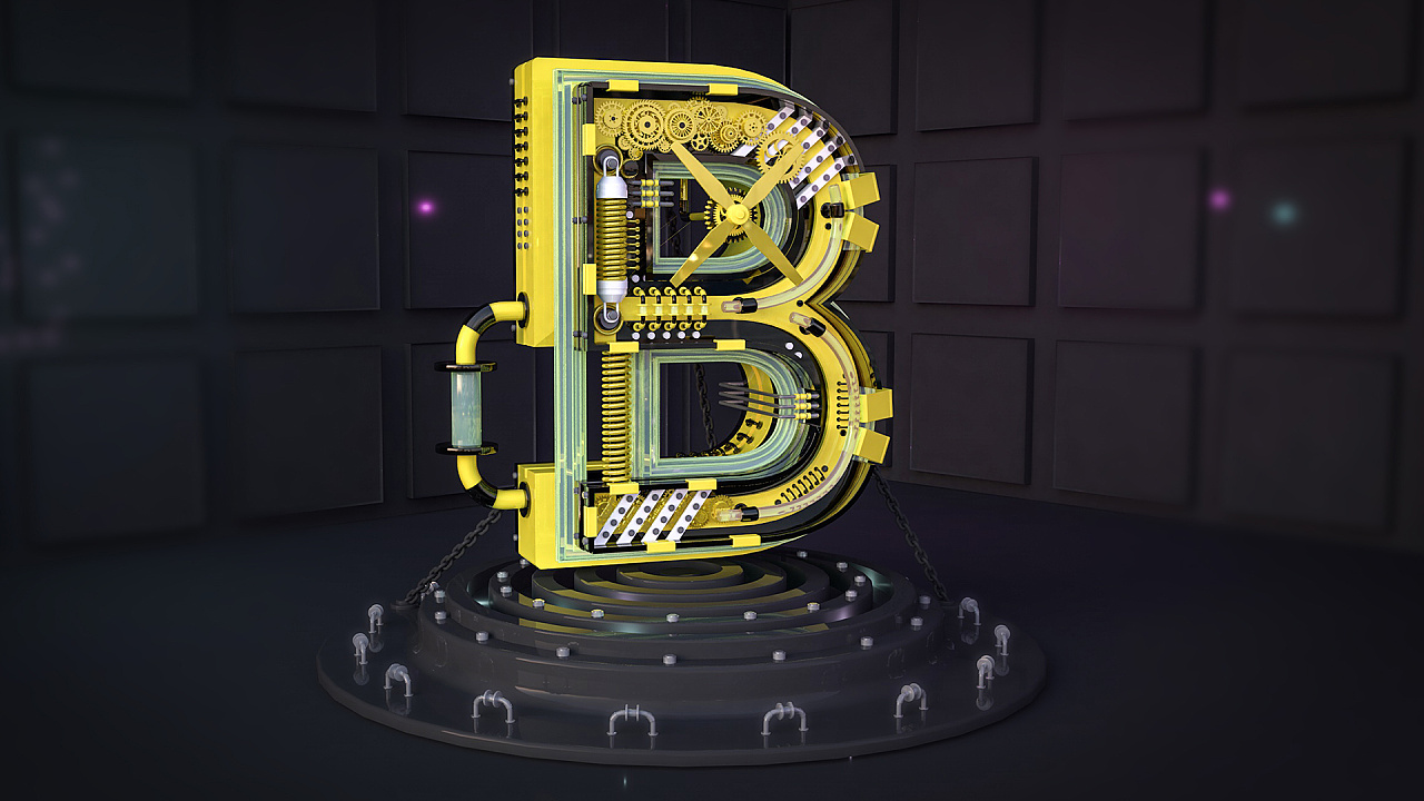 c4d机械文字建模练习