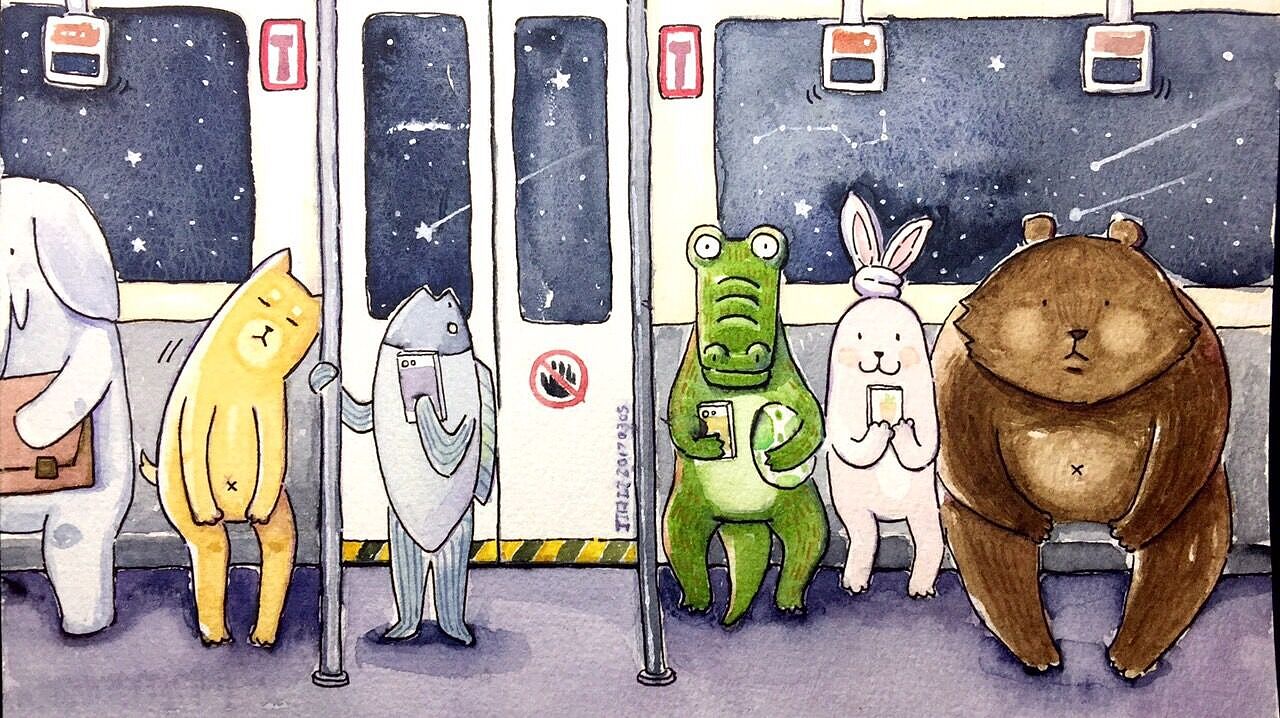 下班后的一些咸鱼时间。（图ZODYwNDEwMDg=） - 绘画 - 站酷设计师佳立原创素材 - 站酷ZCOOL