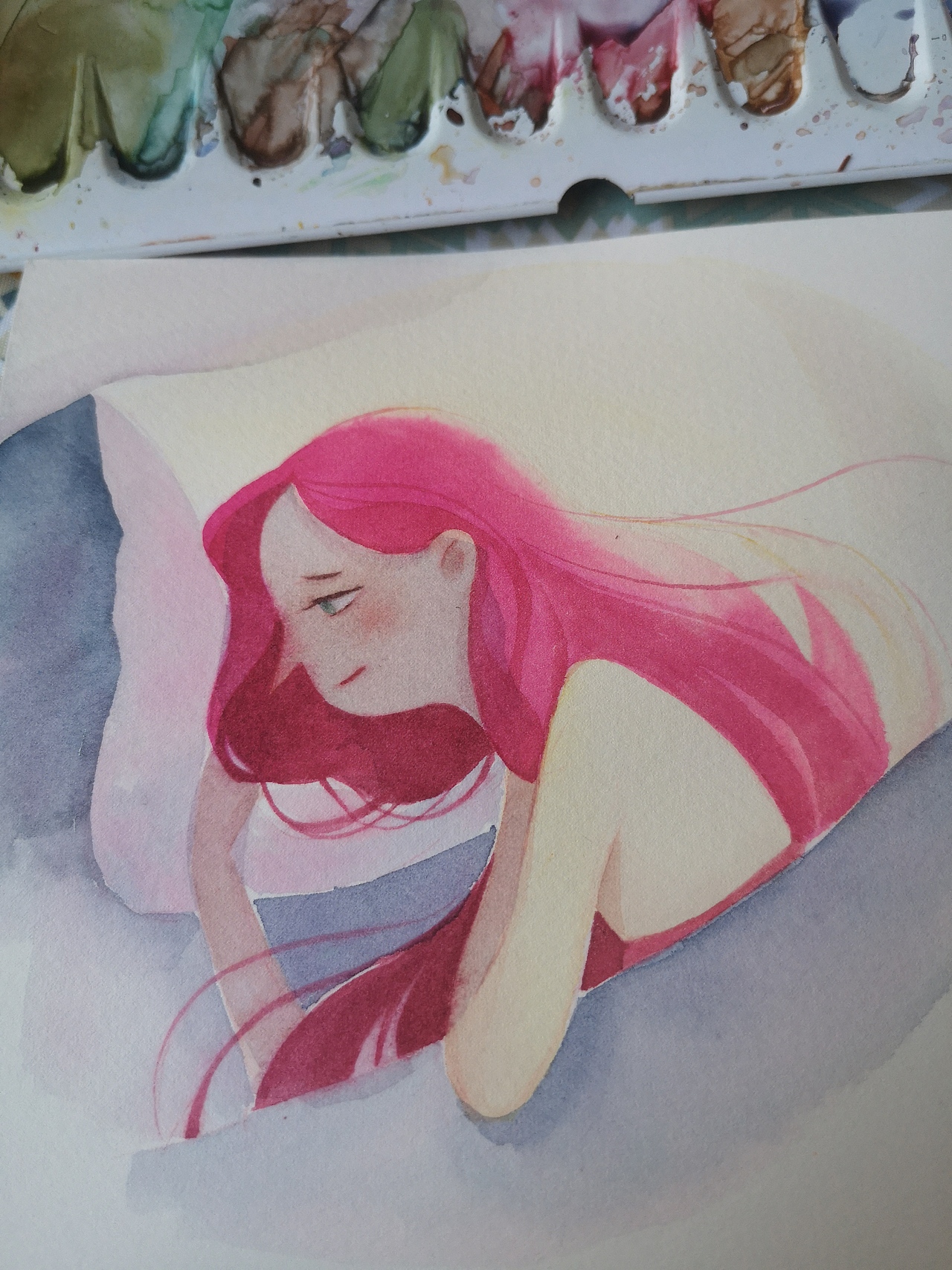 赶紧藏好糖果喽（图ZMTgyOTg3Mzc2） - 绘画 - 站酷设计师鱼鱼水彩原创素材 - 站酷ZCOOL