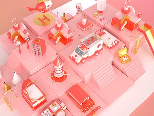 医疗救助站（个人主页-ZMzQwMzM2OTY=） - 其他三维 - 站酷设计师络腮先生原创素材 - 站酷ZCOOL