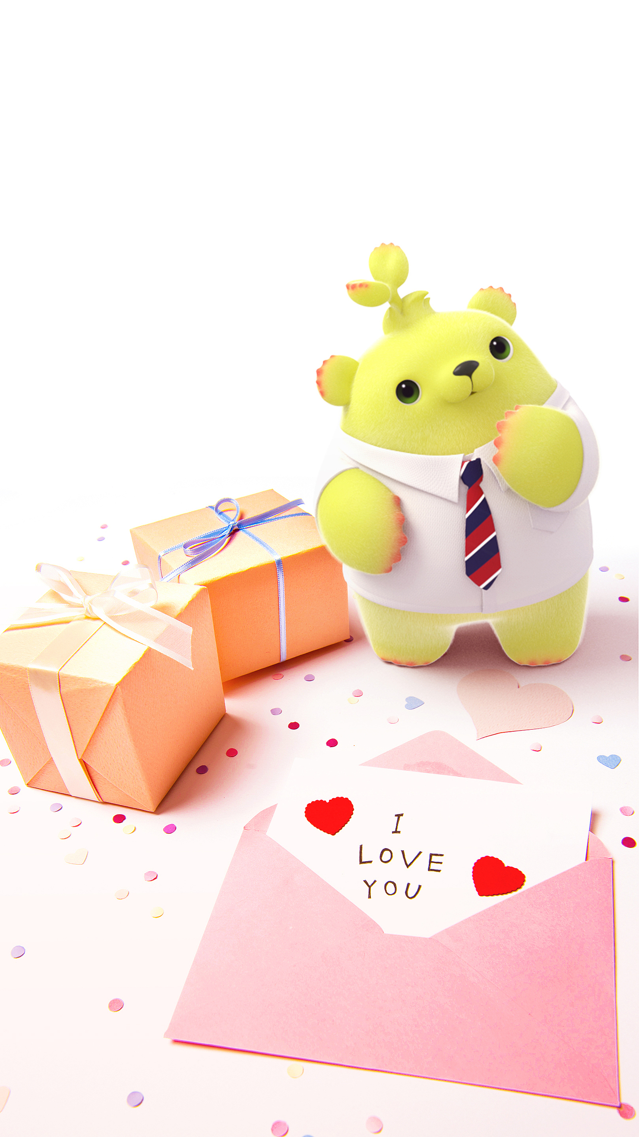 【高清壁纸】萌芽熊情侣系列