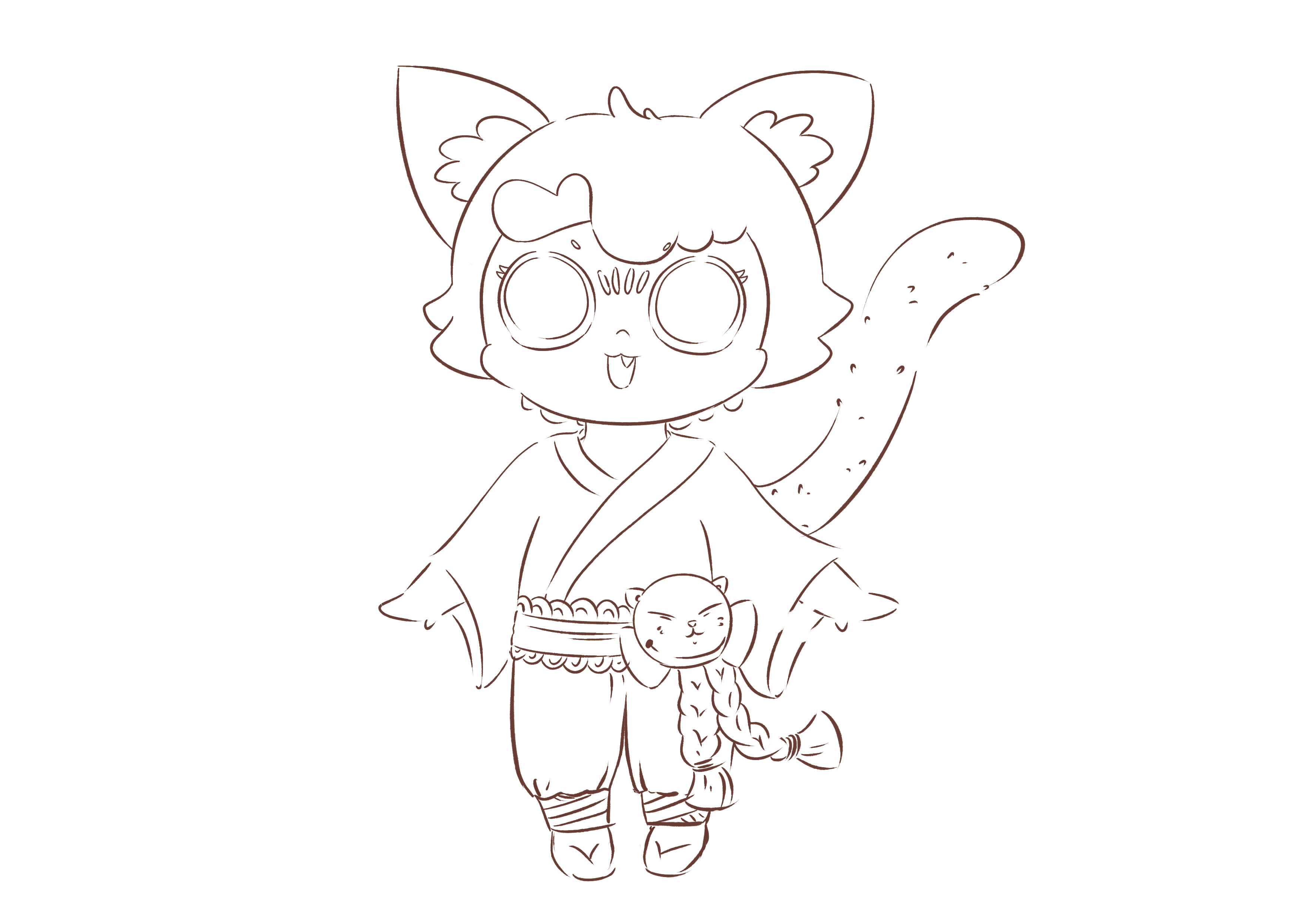 ip--三月|插画|创作习作|妮妮和三月_原创作品-站酷zcool