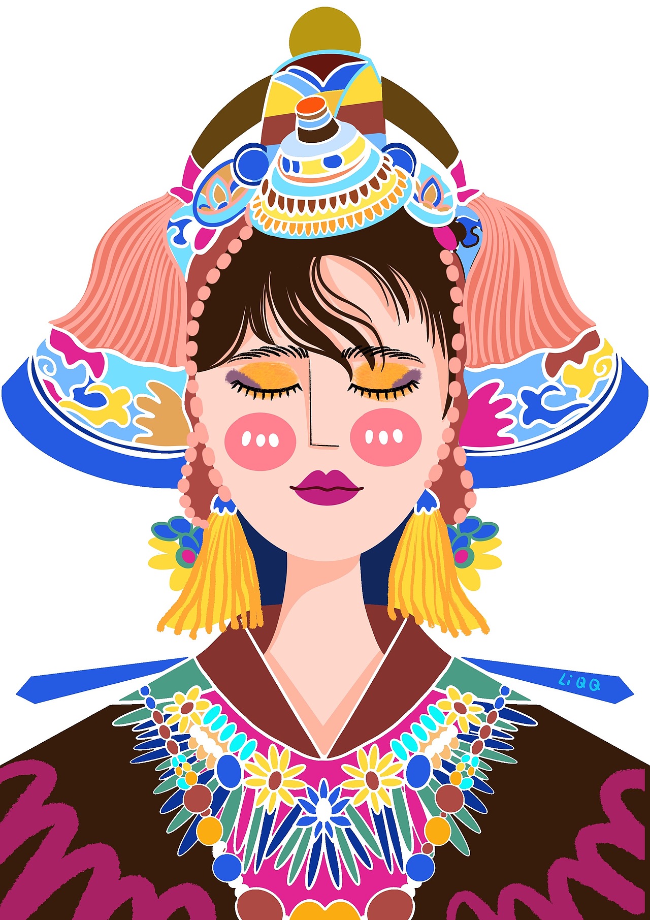 民族风系列（图ZMjMyNjgwMDMy） - 商业插画 - 站酷设计师春日清原创素材 - 站酷ZCOOL