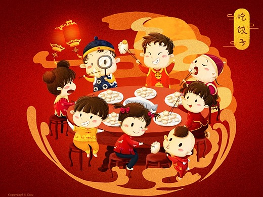春节习俗-吃饺子