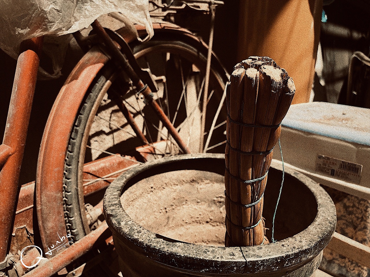 午后 阳光 小院 光影