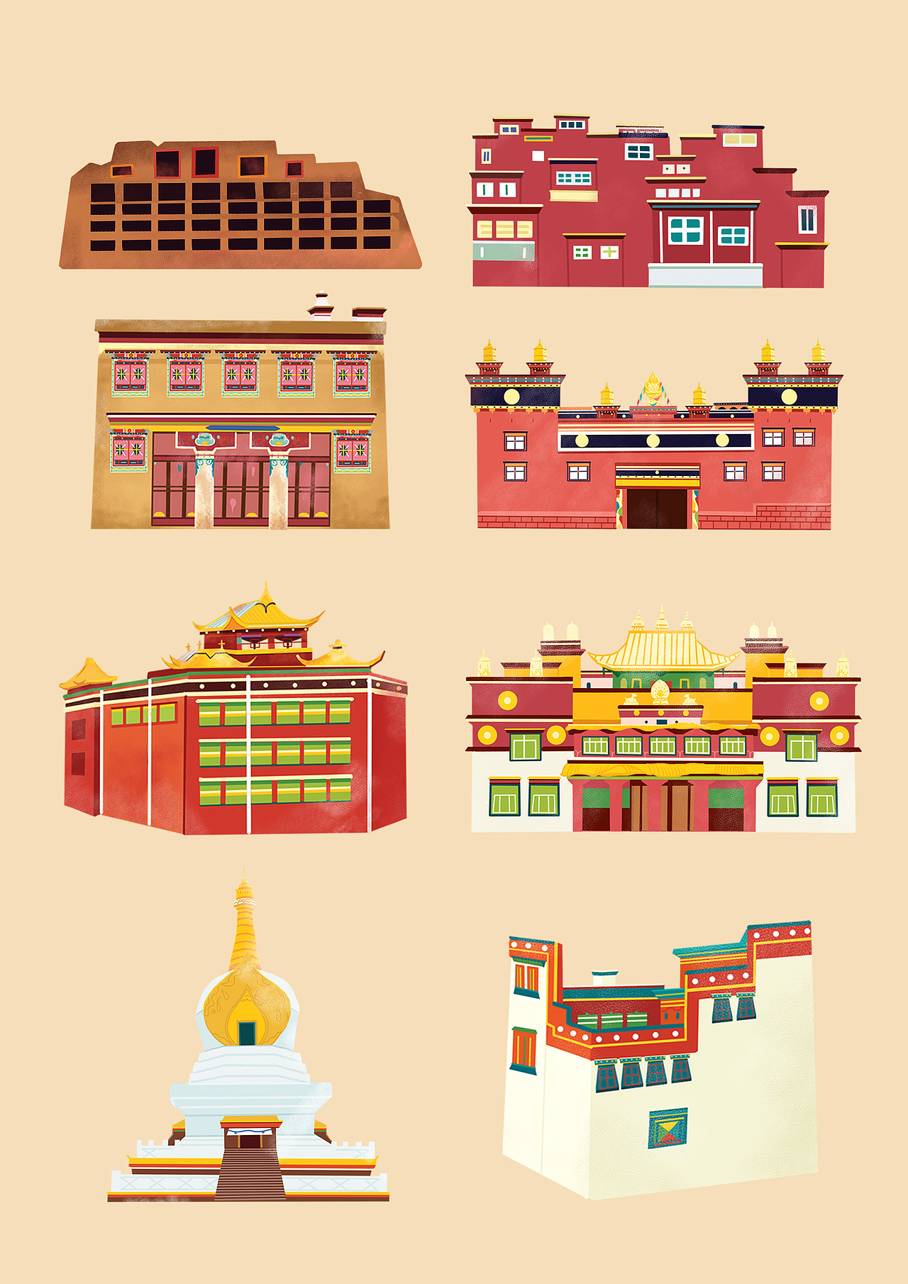 手绘地图（图ZMTEzNjg5MDI0） - 商业插画 - 站酷设计师由程程yoyo原创素材 - 站酷ZCOOL