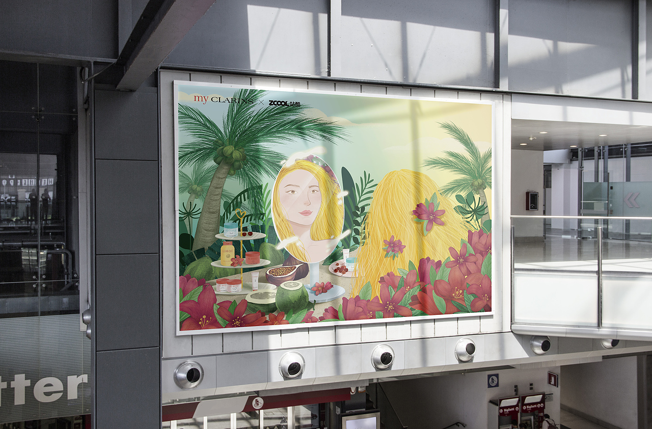 #my CLARINS 寻找天然好食肌#-健康好肌肤（图ZMjk2MDQ2NTgw） - 海报 - 站酷设计师蒙幼原创素材 - 站酷ZCOOL