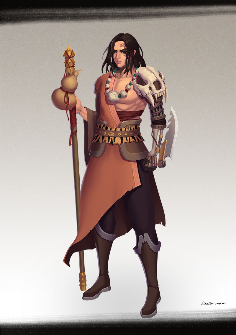 水浒武松|插画|游戏原画|鼓捣游戏的刘米米 - 原创作品 - 站酷 (zcool