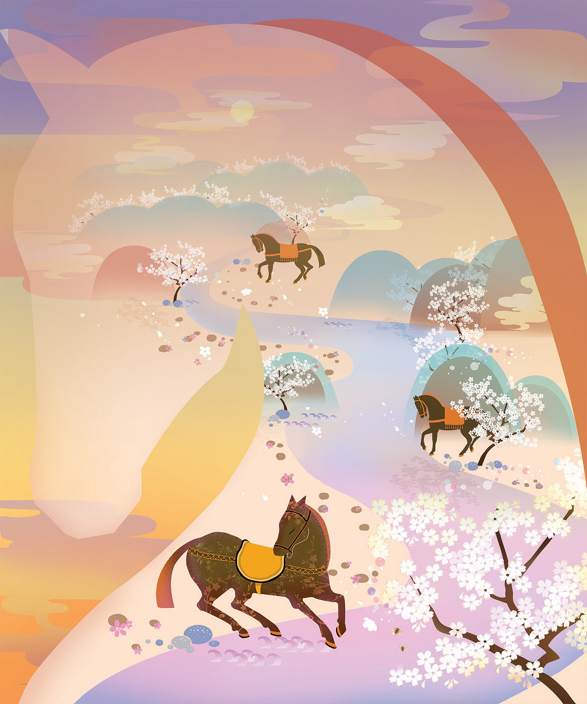 动物插画—马