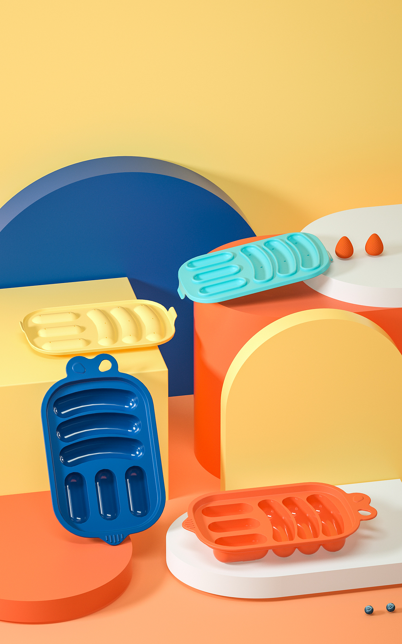 【母婴用品】宝宝辅食DIY香肠模具详情渲染设计（图ZMjE3MjYwOTg0） - 电商 - 站酷设计师Fukumaru原创素材 - 站酷ZCOOL