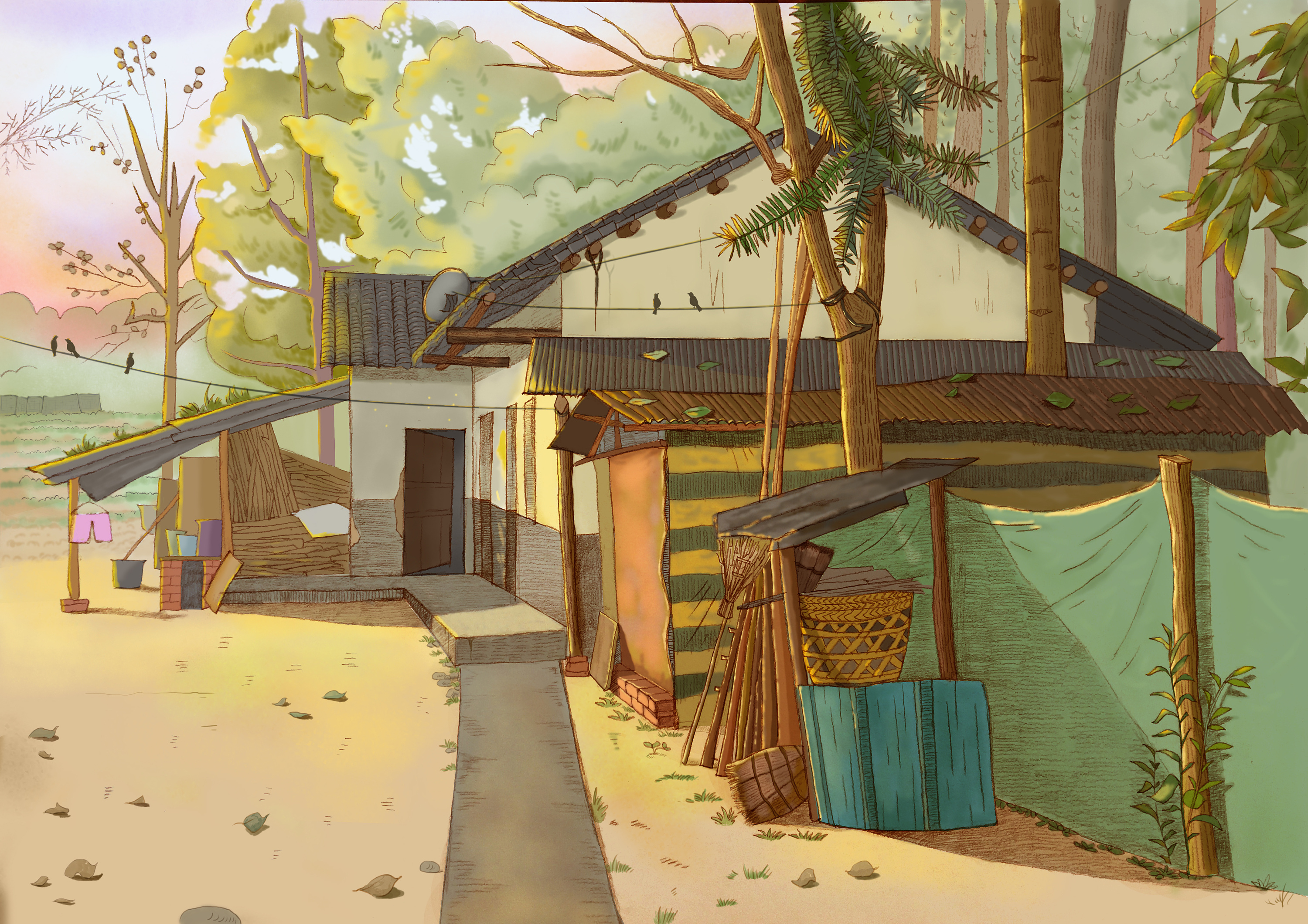 童年的回忆|插画|商业插画|零小芽_原创作品-站酷(zcool)