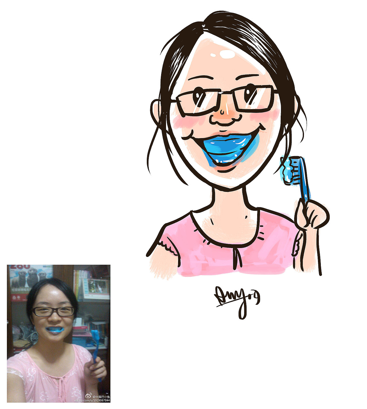 最近的(2018.5~6月)头像绘 by Amy.a