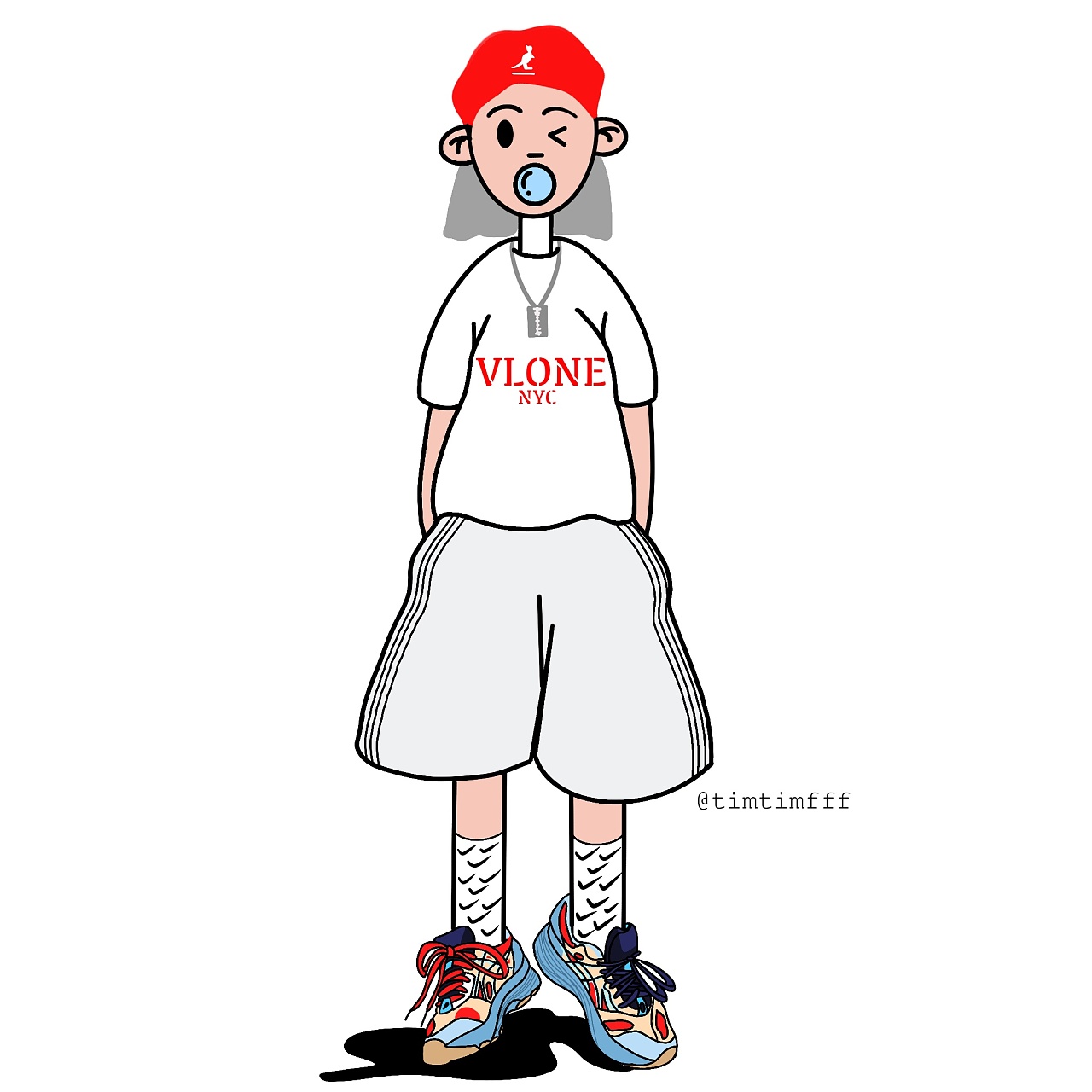 穿搭插画