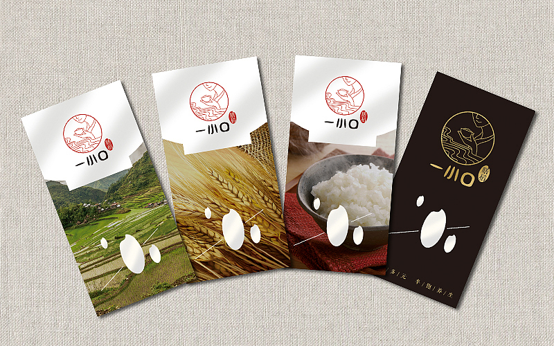 大米标志LOGO及包装设计——一小口膳稻