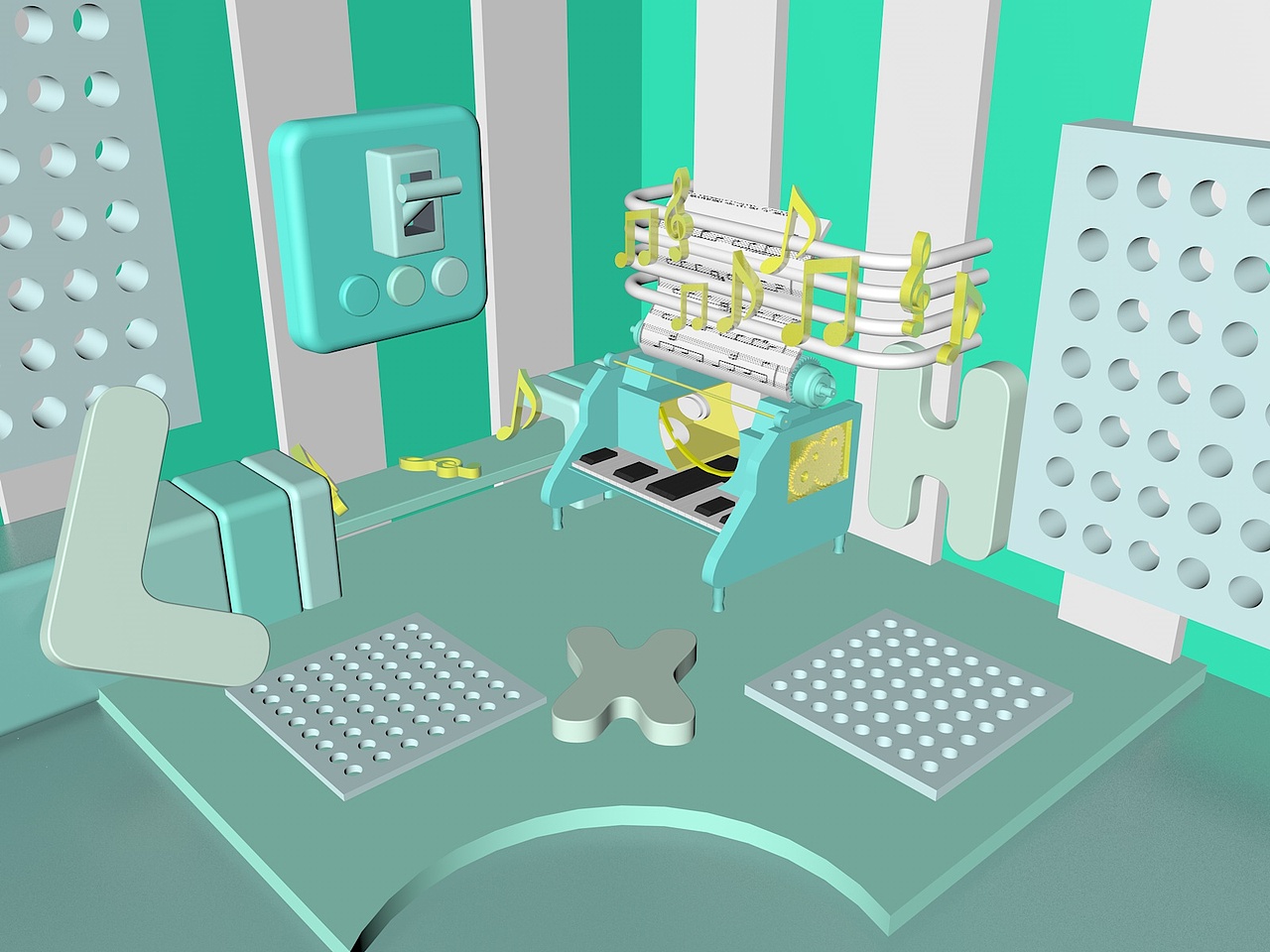 C4D练习（图ZMTM0MzM1MTg4） - 其他三维 - 站酷设计师哒哒哒_原创素材 - 站酷ZCOOL