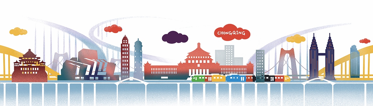城市印象童趣插画练习-北京上海重庆（图ZMjUxNTE5MTc2） - 儿童插画 - 站酷设计师纸纸酱原创素材 - 站酷ZCOOL