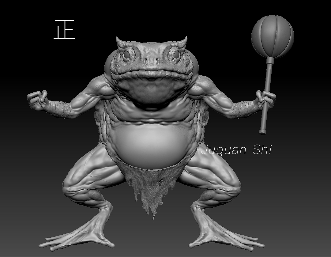 举着锤子的青蛙李大嘴，“妈，我旅行回来了”（图ZMTA0MTgwNzc2） - 人物/生物 - 站酷设计师Jiaoqing原创素材 - 站酷ZCOOL