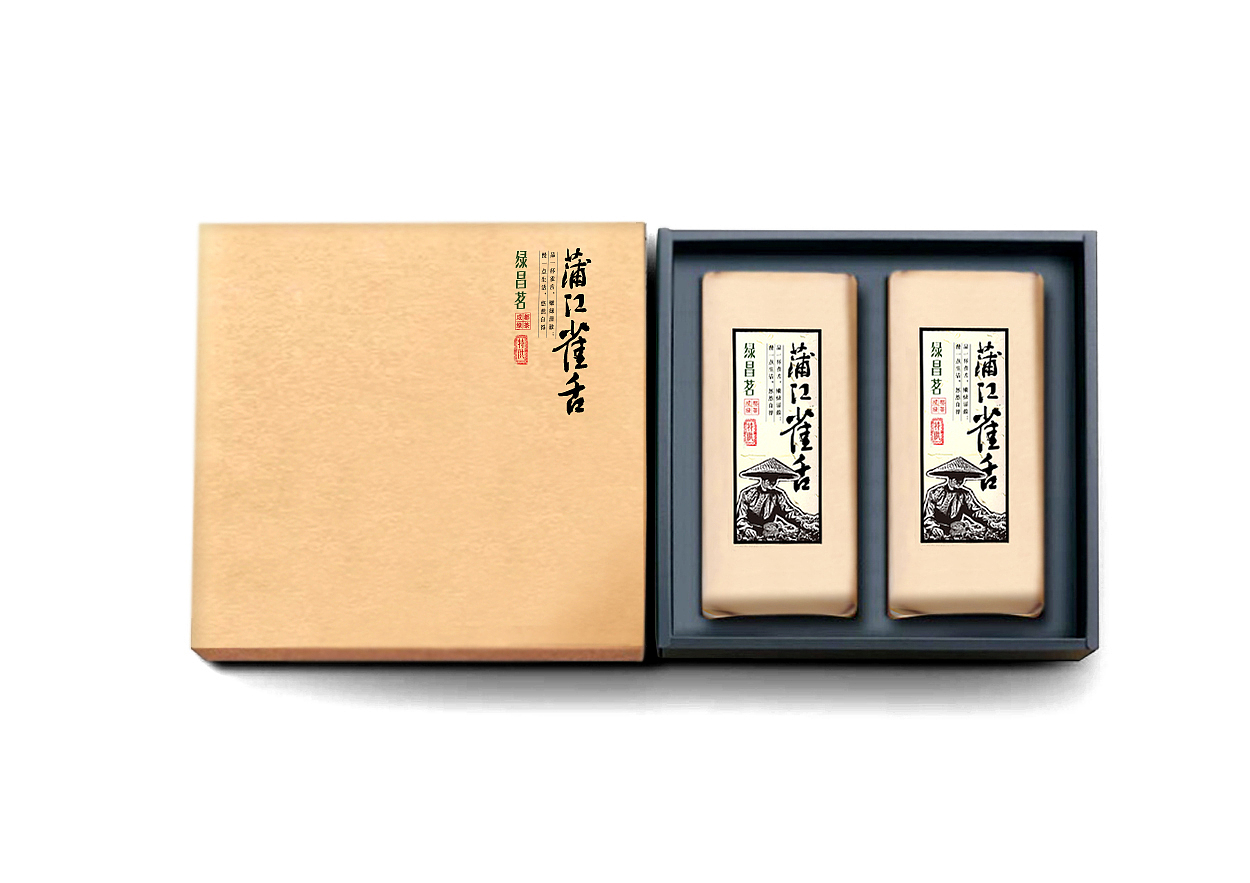 绿茶 茶叶 雀舌 包装 设计（图ZNDkwNjQyNDA=） - 包装 - 站酷设计师真好呀小鱼原创素材 - 站酷ZCOOL