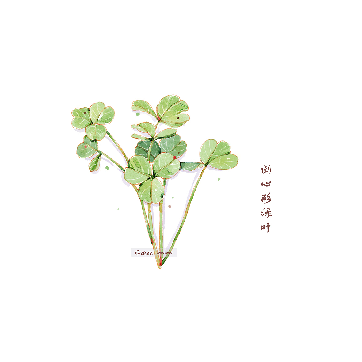 ps 仿水彩 绿叶合集（图ZMjE5NjM2NzE2） - 艺术插画 - 站酷设计师十一水彩原创素材 - 站酷ZCOOL