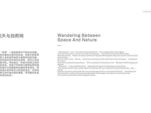 航天航空插画-幻游航天与自然间
