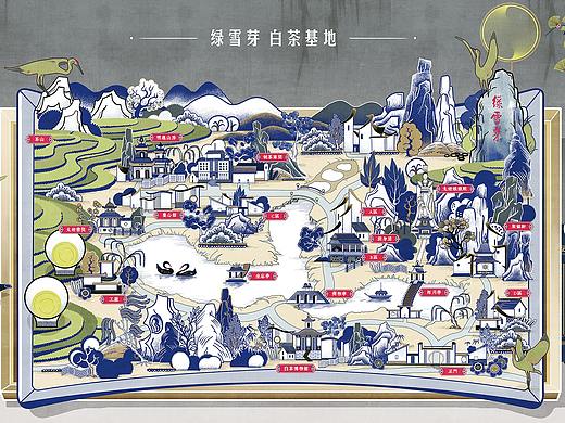绿雪芽 茶品牌视觉插画设计