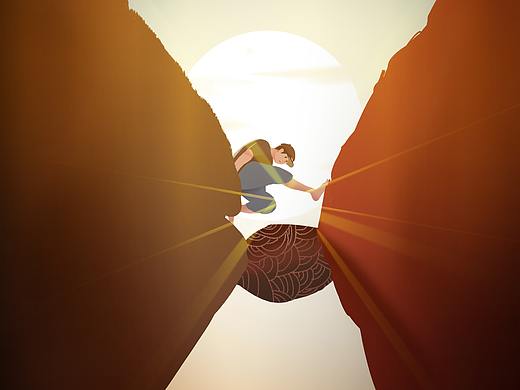 登攀（个人主页-ZMzkxOTg4NDA=） - 创作习作 - 站酷设计师爱画画的翛翛原创素材 - 站酷ZCOOL