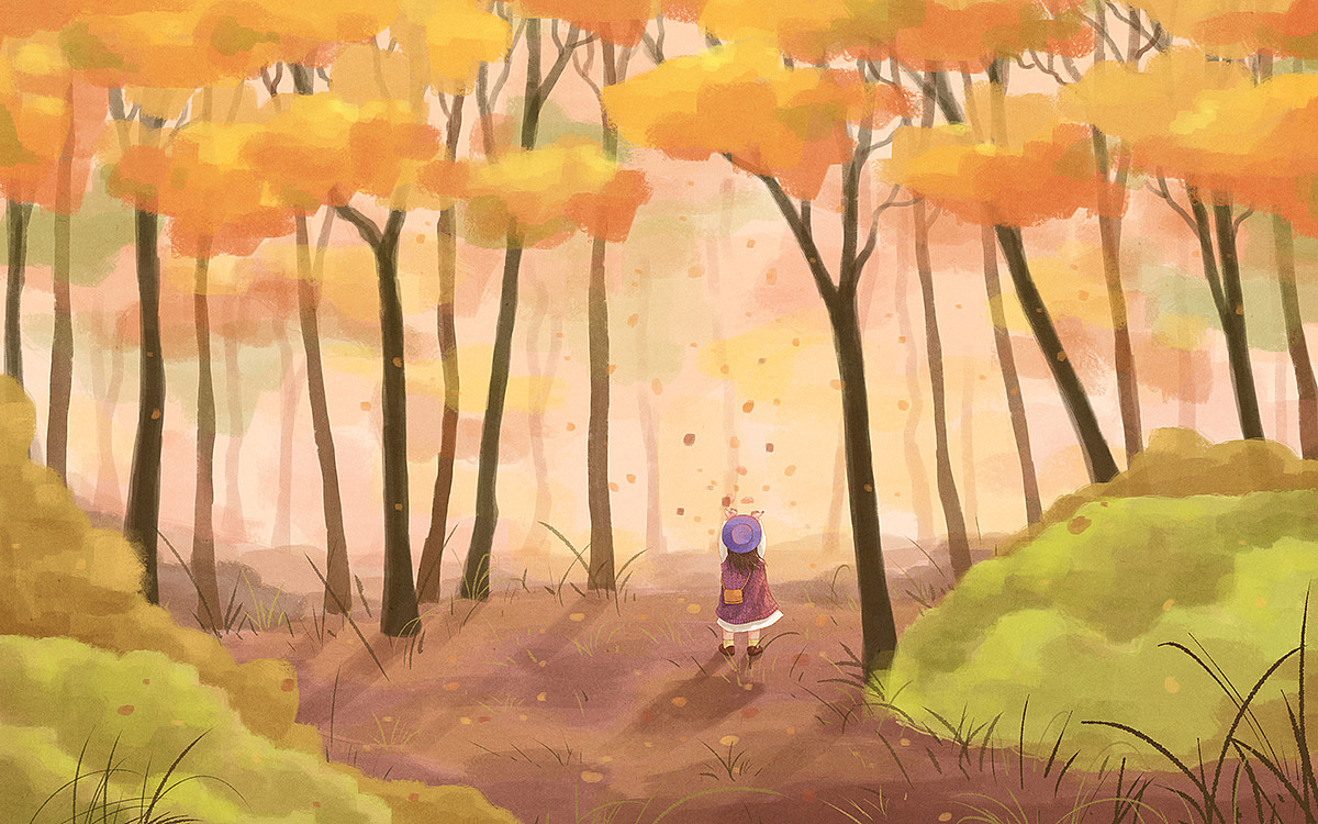 戴帽子的女孩（图ZMjE1NTM0ODY4） - 艺术插画 - 站酷设计师李那那原创素材 - 站酷ZCOOL