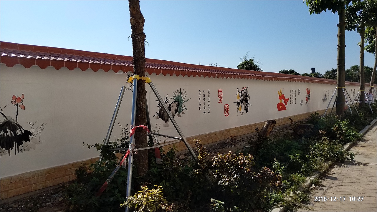 阿杜手绘墙墙体彩绘墙绘涂鸦阿杜速写