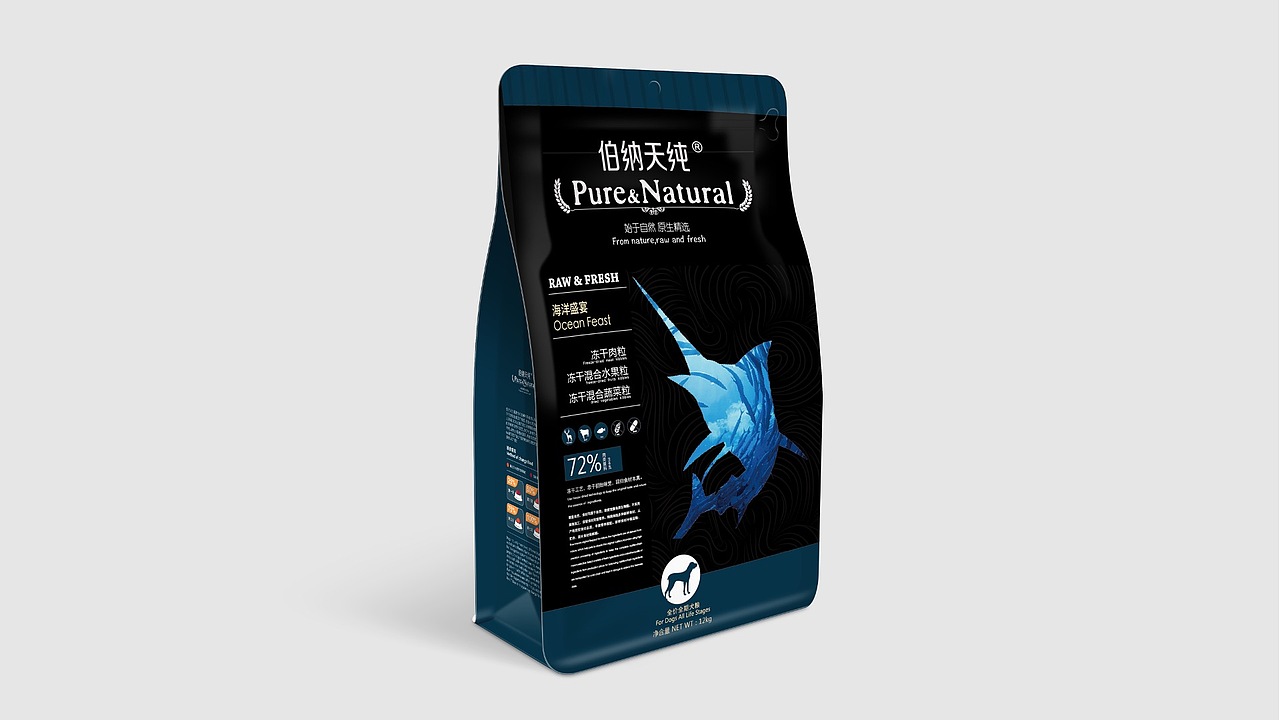 伯纳天纯狗粮包装