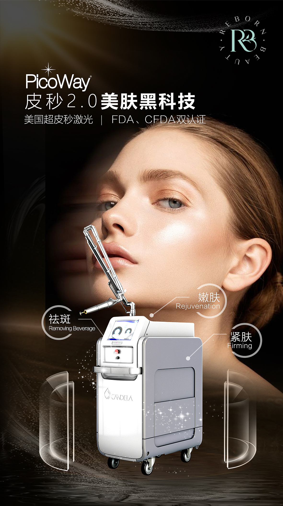 医美蜂巢皮秒海报|平面|海报|惠美素材_原创作品-站酷(zcool)