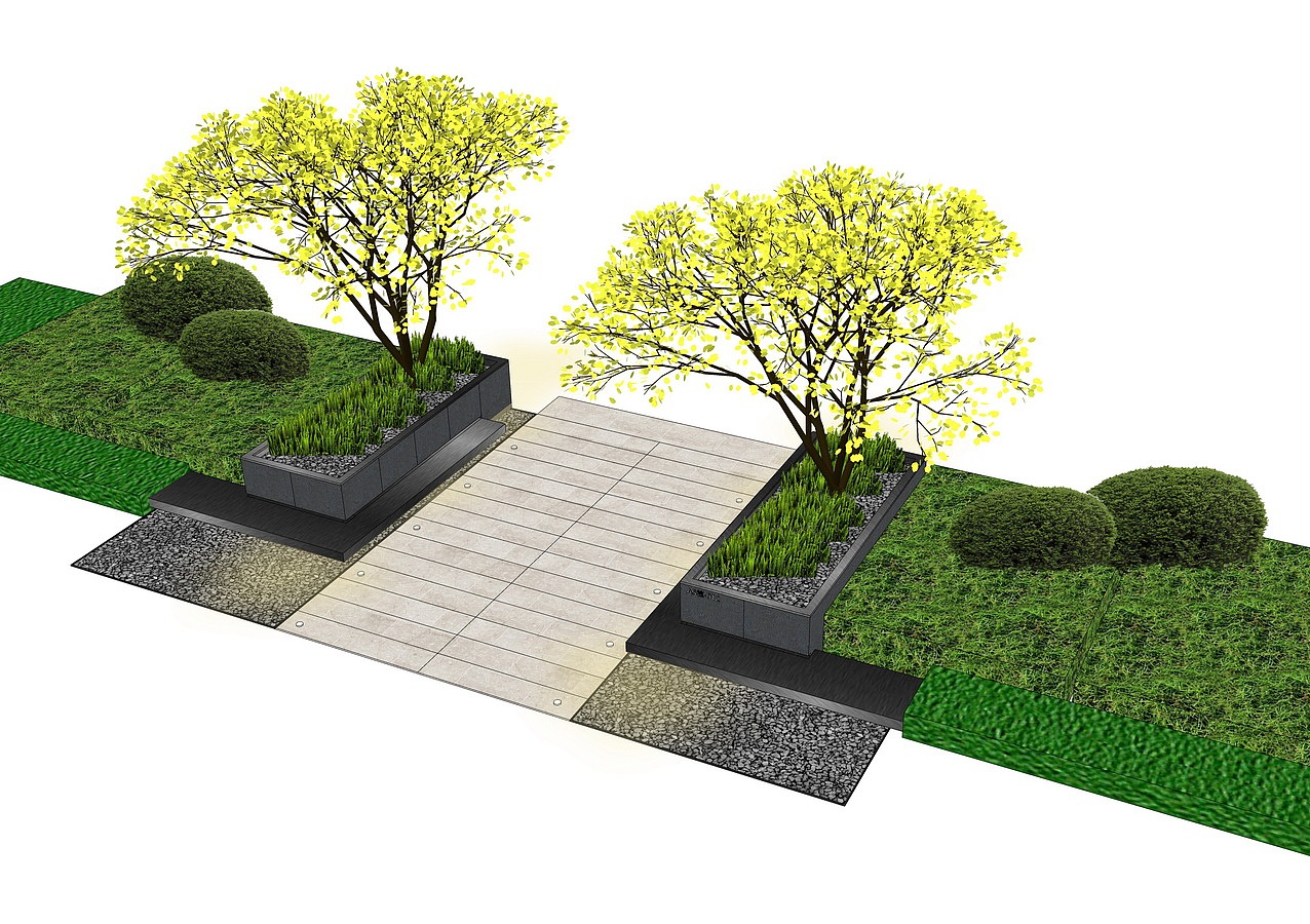 景观节点su模型下载|空间|景观设计|素模网_原创作品-站酷zcool