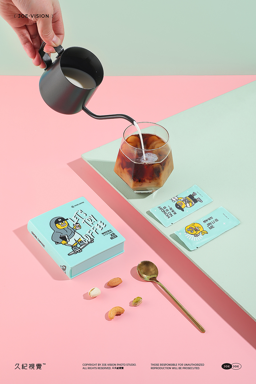 咖啡的趣味摄影系列