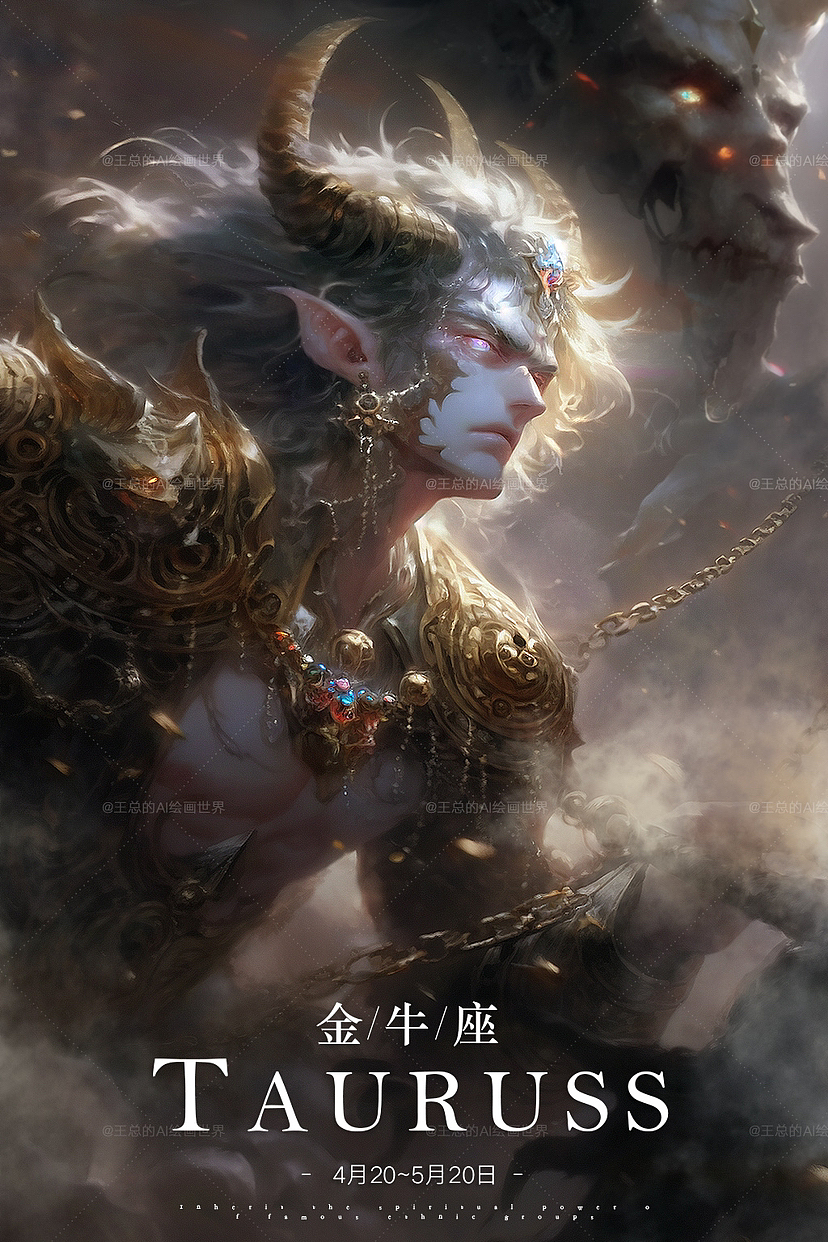 十二星座⭐男生版 合集（图ZMzMwNzc2NjYw） - 游戏原画 - 站酷设计师王总的ai绘画世界原创素材 - 站酷ZCOOL