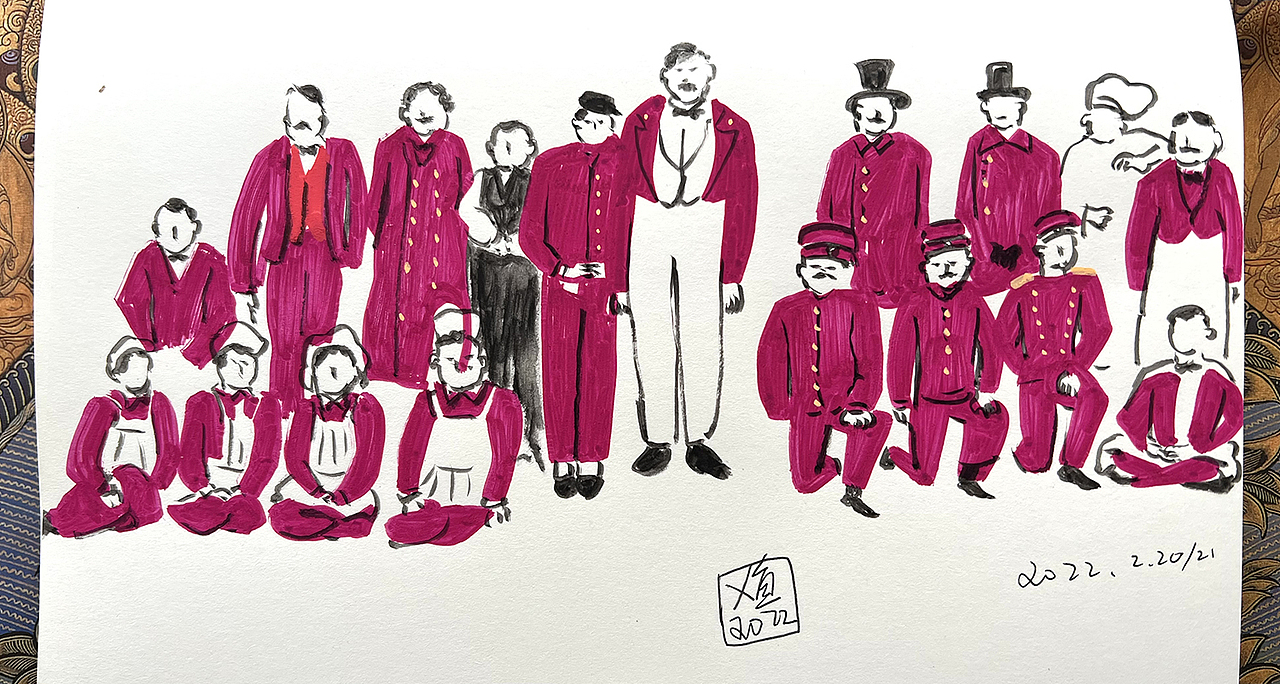 【最高级的韦斯安德森!】(为什么《法兰西特派》还不能看?!)
神作绝对不止看一遍,最高级的配色和构图,最魔性让人上瘾的剧情,最别致的人物设定,每一项都值得反复多遍的膜拜的大师之作!绝对是设计师的舒适法宝图片再没有一个人可以把【对称】用的这么炉火纯青了。整个BALANCE~完美~<br>画的时候很难取舍啊,每一帧都值得画,但是现阶段我又耐不住……这部画完花了2天,边画边思考边总结。相信每一遍重看都会有新的发现。