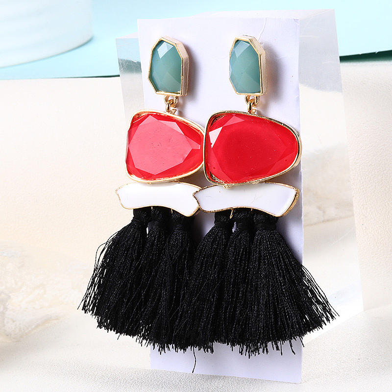 一组流苏欧美风耳坠