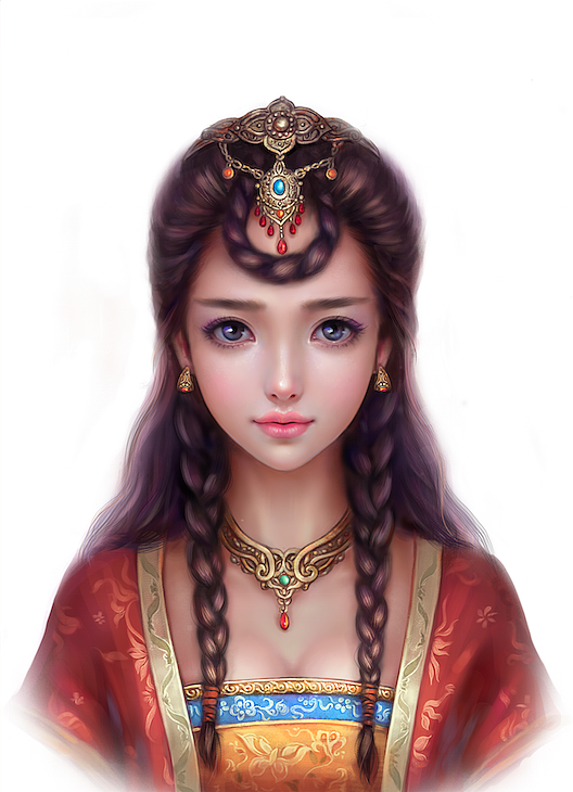 美女头像（图ZMzk4MjI3NzY=） - 游戏原画 - 站酷设计师Funfan原创素材 - 站酷ZCOOL