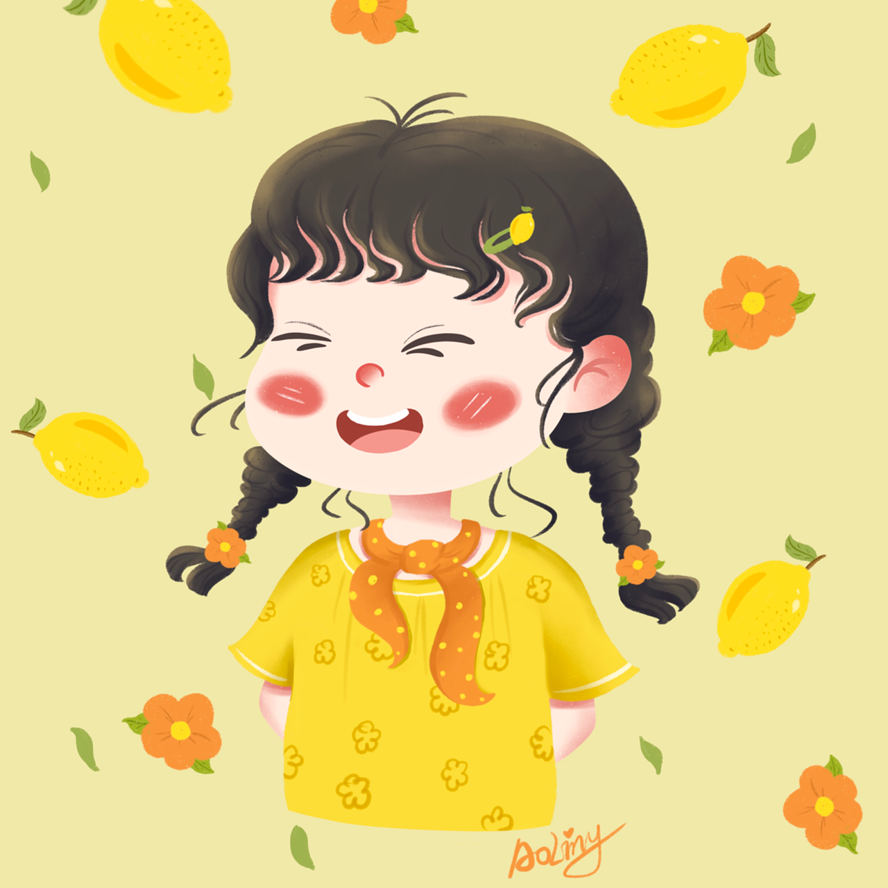 可爱的水果女孩头像