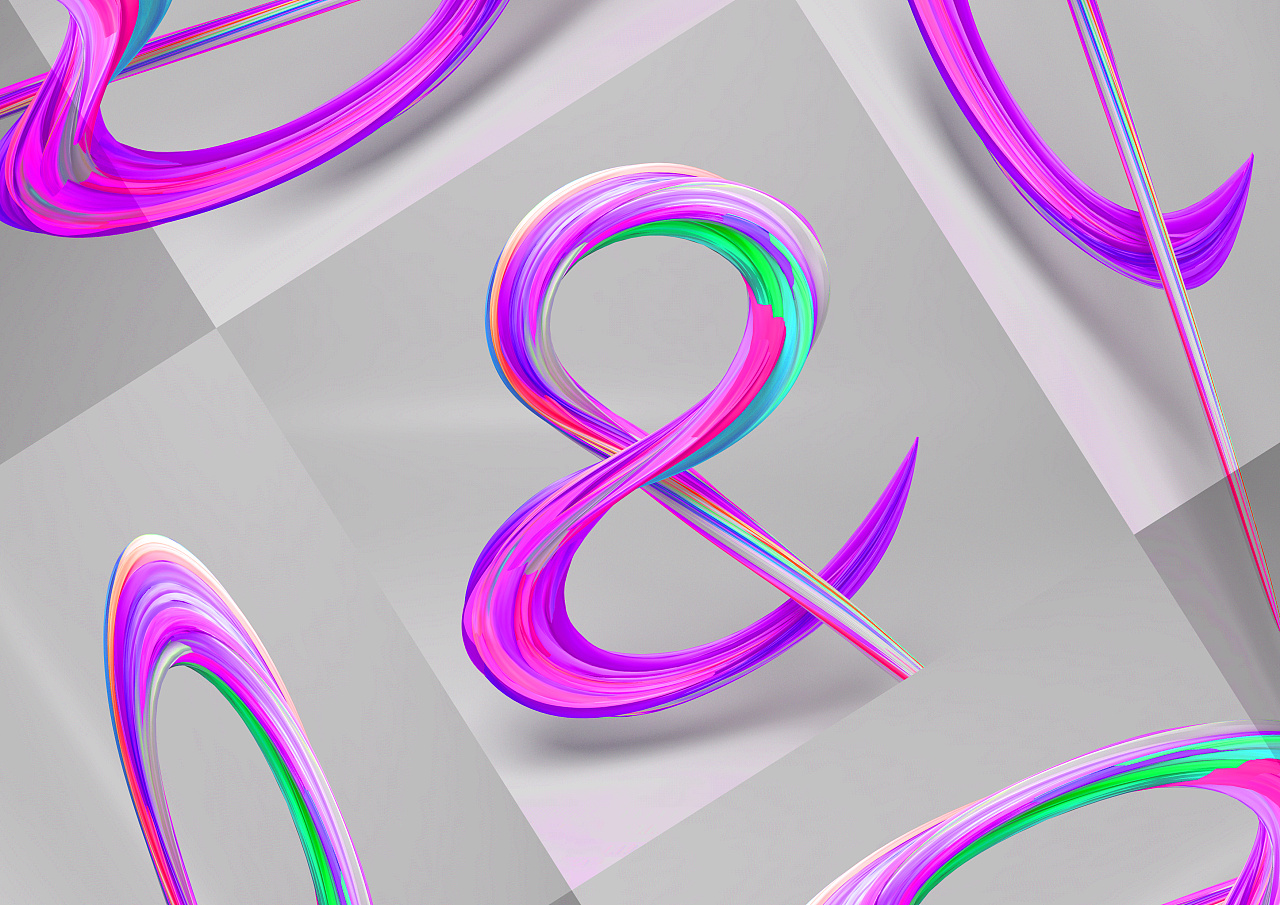 c4d三维扭转立体字