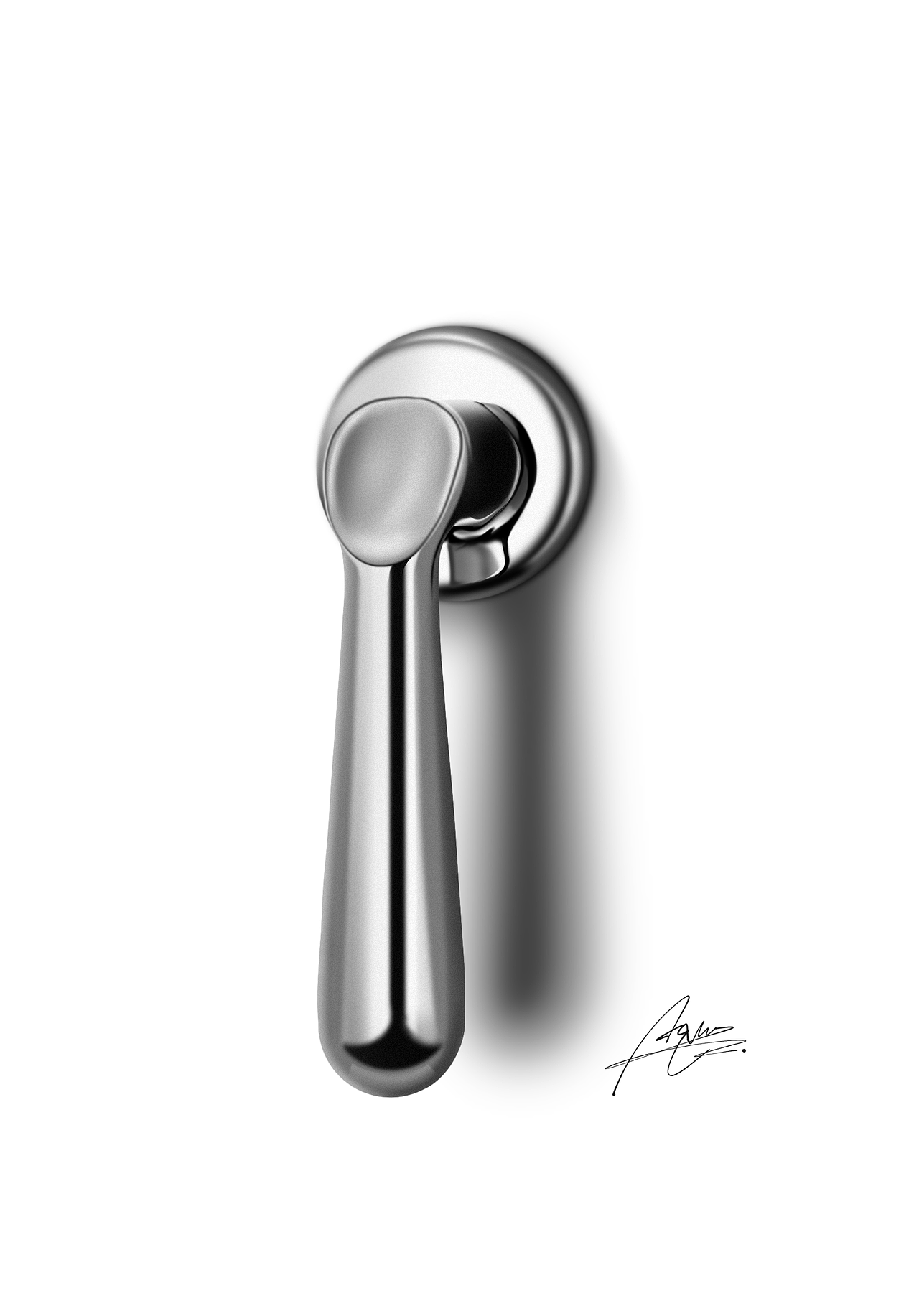 procreate丨金属把手