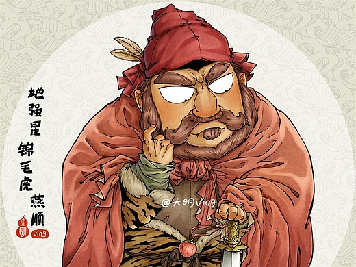q水浒—50地强星-锦毛虎-燕顺