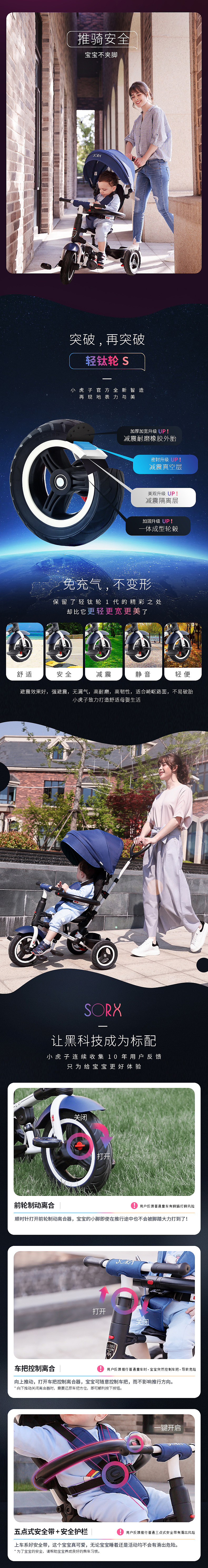 小虎子旗舰店 S380全新折叠三轮推车详情页制作（图ZMTQxNDA5MTQ0） - 运营设计 - 站酷设计师红星二锅锅原创素材 - 站酷ZCOOL