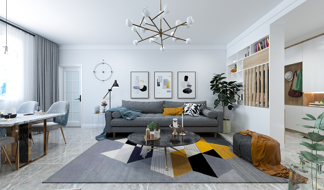 北欧|简约三居室