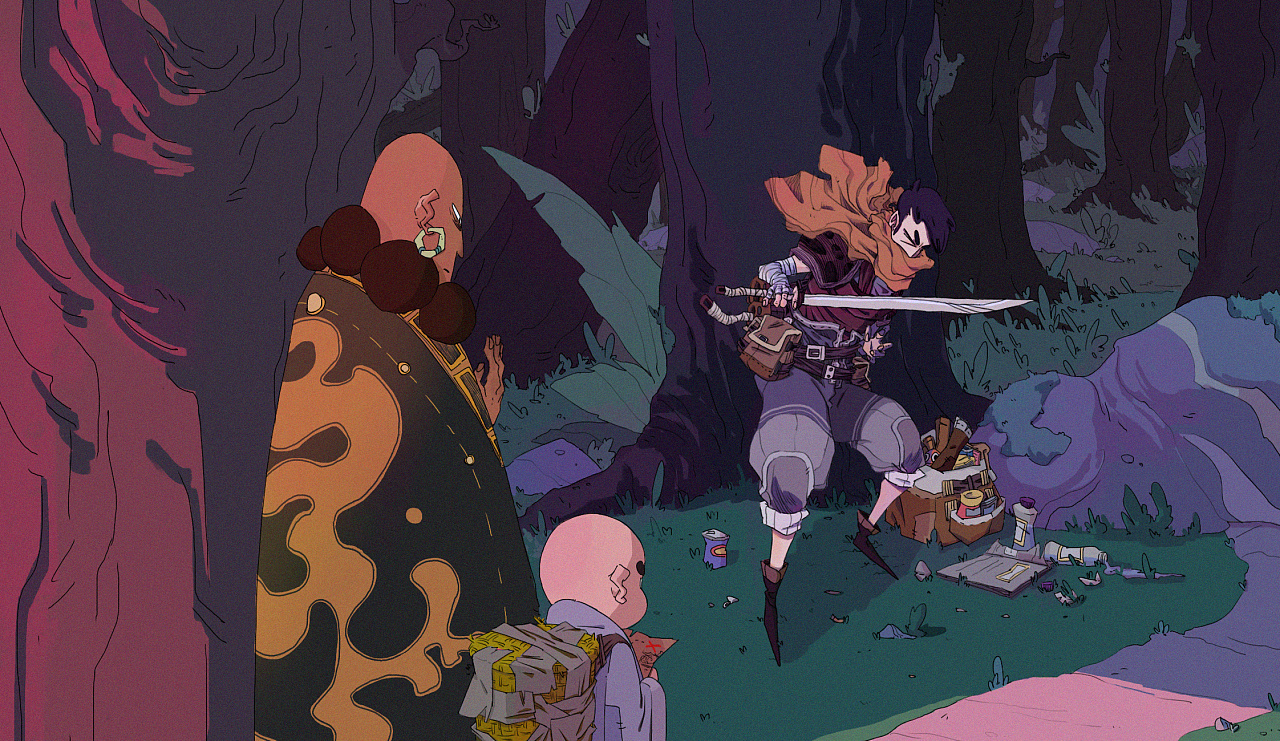 1 对峙|插画|创作习作|ggui_龟龟 - 原创作品 - 站酷 (zcool)