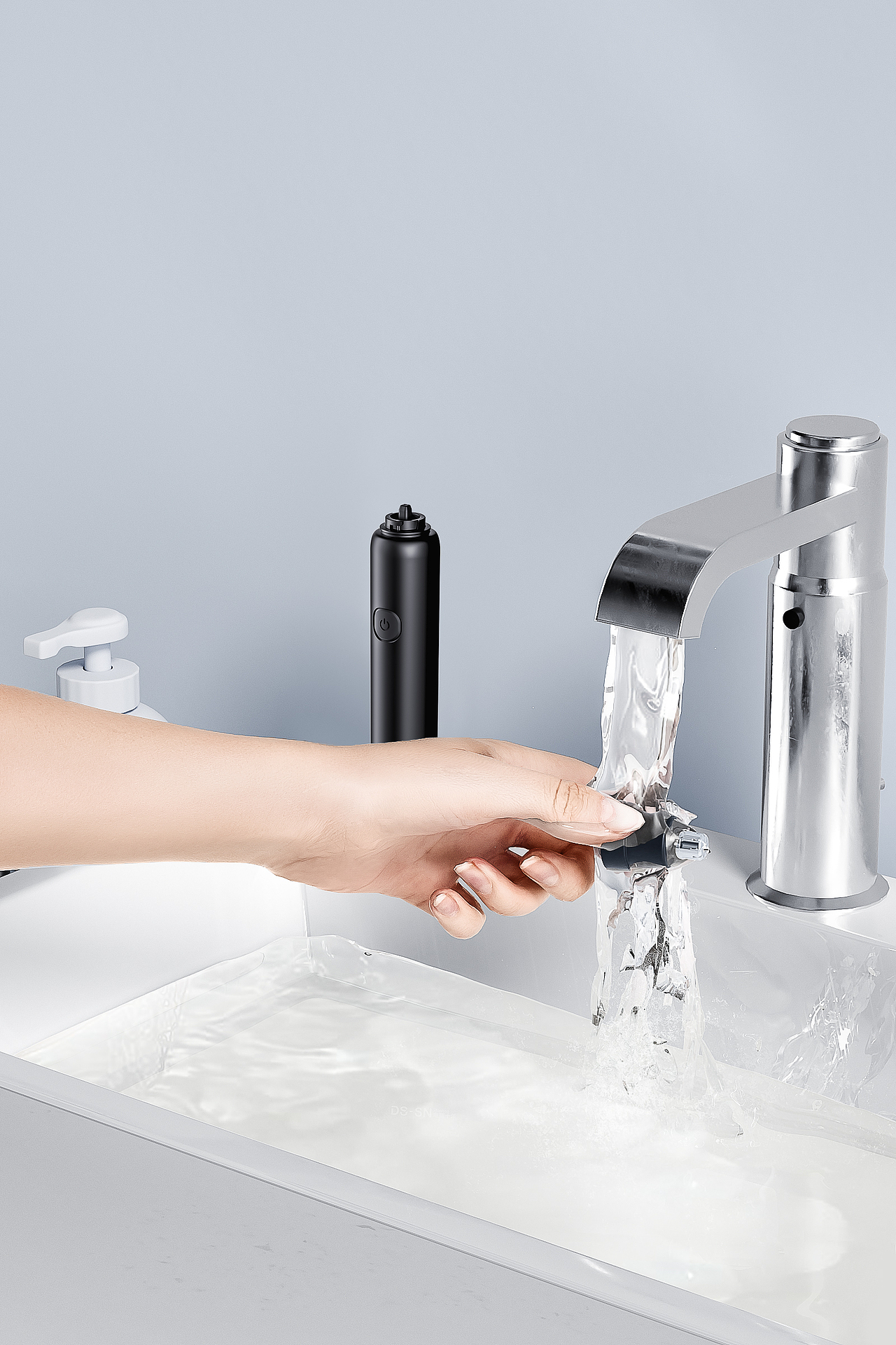 个护--足浴器、剃须刀、护眼仪、鼻毛修剪器海报场景