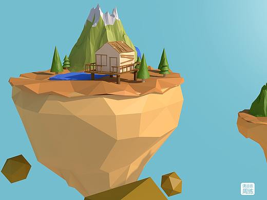 c4d 低多边形练习（个人主页-ZMzQxODkzMzY=） - 其他三维 - 站酷设计师不穿锁甲的萨满原创素材 - 站酷ZCOOL